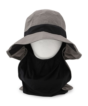 【Yoki】メンズフェイスシェードハット(グレー-６０ｃｍ)