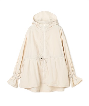 【Yoki】花粉対策フード付きパーカ(アイボリー-フリー)