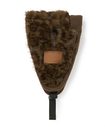 【for dogs】ファーフライトキャップ　Cul-B/キューブ/愛犬服(豹柄-Ｍ)