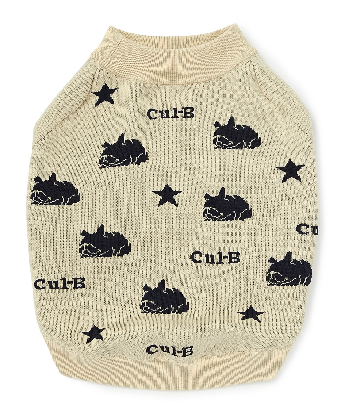 Life Style by cross marche 【for dogs】総柄スウェットライクニット　Cul-B/キューブ/愛犬服_variation_1
