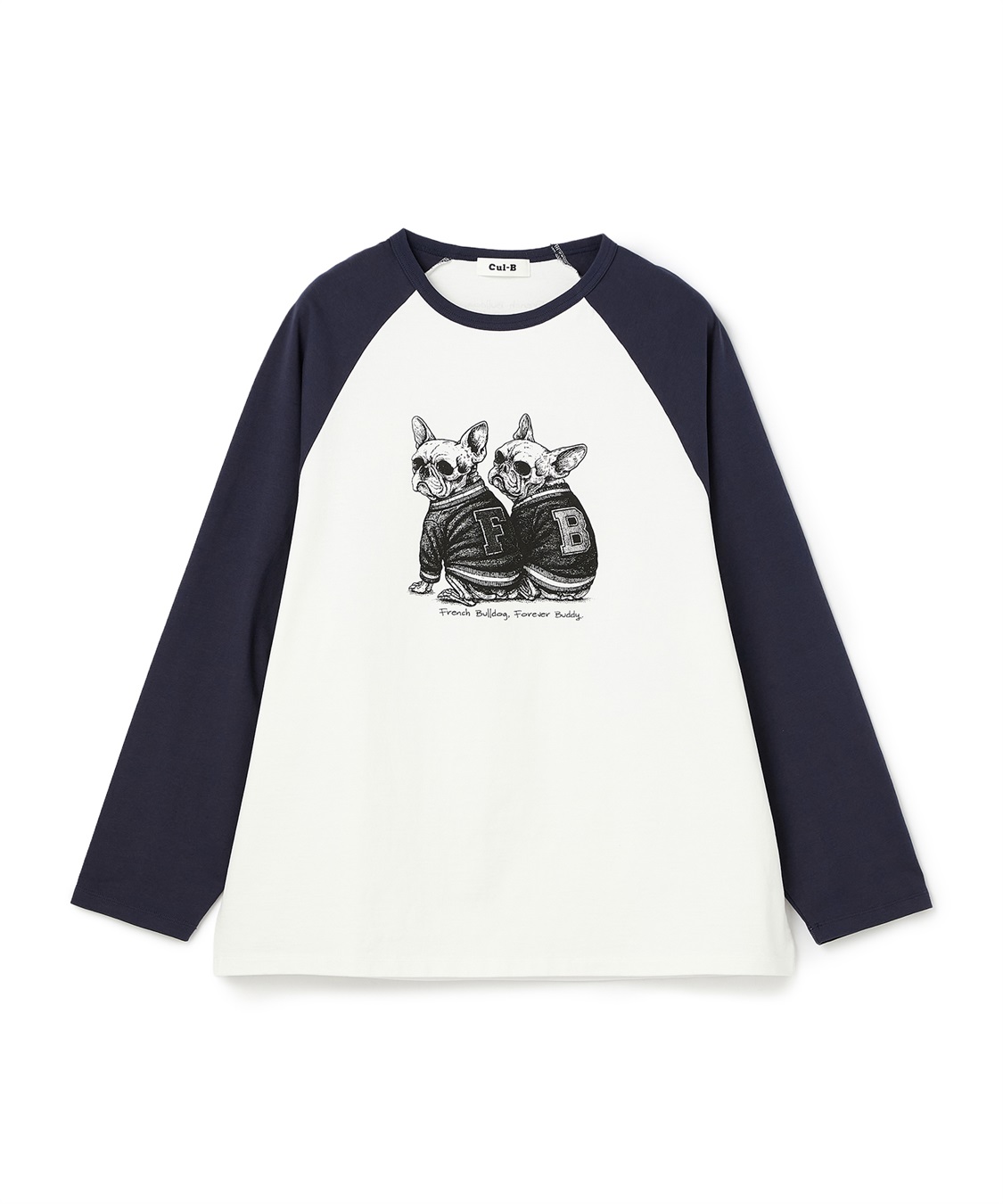 Cul-B 【for owners】　プリントTシャツ（BUHI skull）　Cul-B/キューブ/愛犬_main