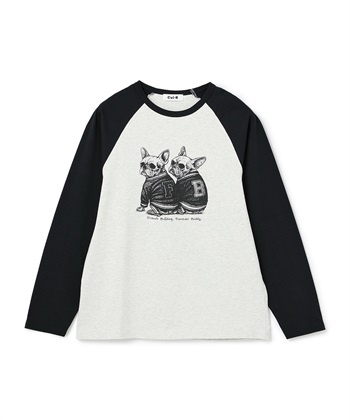 Cul-B 【for owners】　プリントTシャツ（BUHI skull）　Cul-B/キューブ/愛犬_variationthumb_1