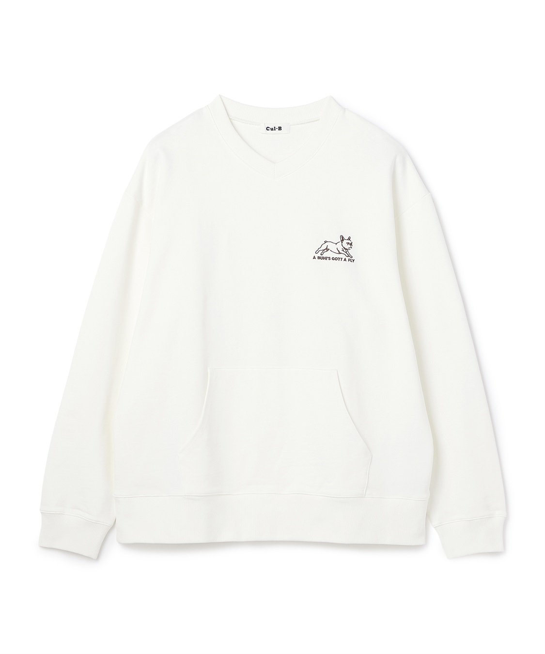 Cul-B 【for owners】　フレブル刺しゅう裏毛Vネックプルオーバー　Cul-B/キューブ/愛犬_variation_1