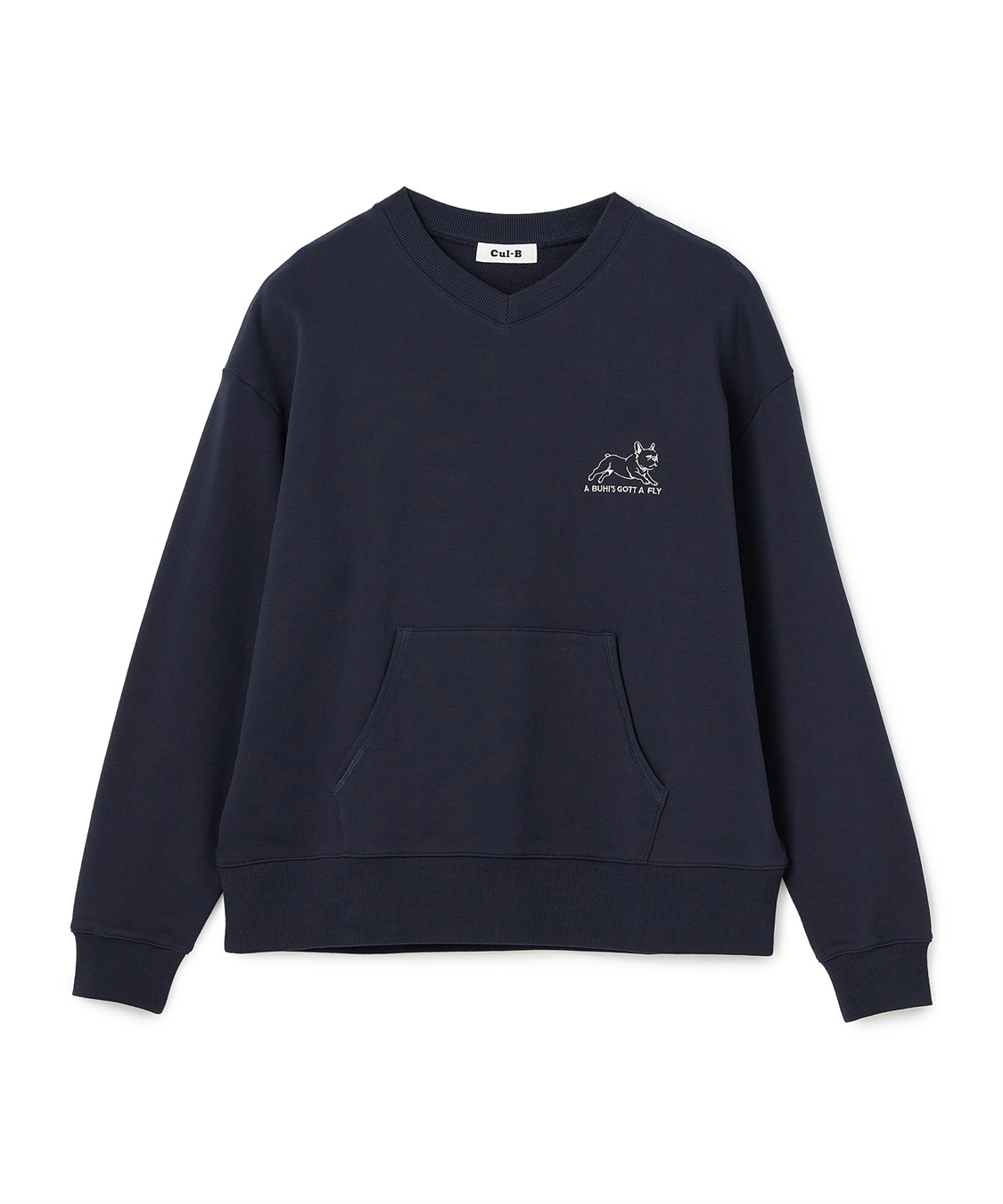 Cul-B 【for owners】　フレブル刺しゅう裏毛Vネックプルオーバー　Cul-B/キューブ/愛犬_variation_2