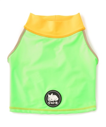 【for dogs】タンクラッシュガード　Cul-B/キューブ/愛犬服(グリーン-Ｓ)