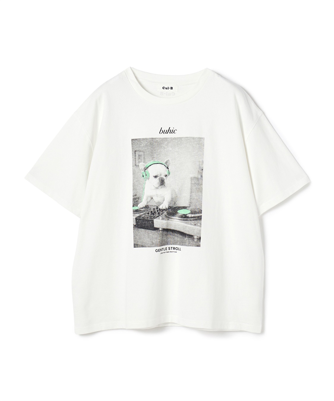 Cul-B 【for owners】半袖ロゴTEE (BUHIC)　Cul-B/キューブ/愛犬服_main