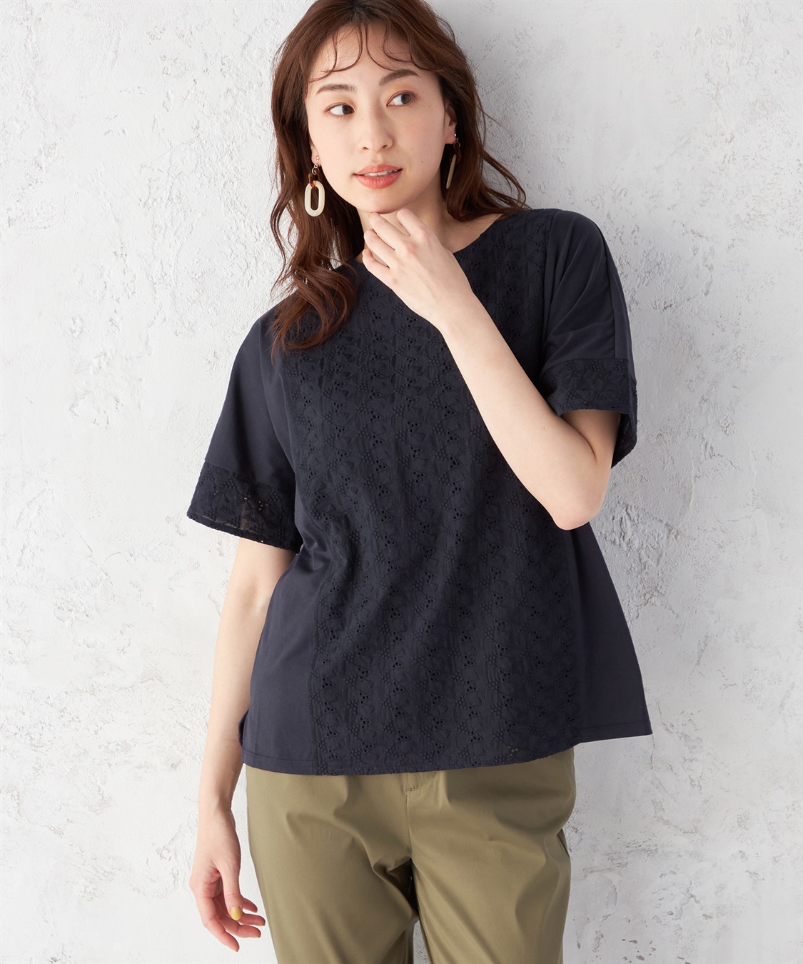 DECOY ひやさらフロント刺繍プルオーバー_variation_3