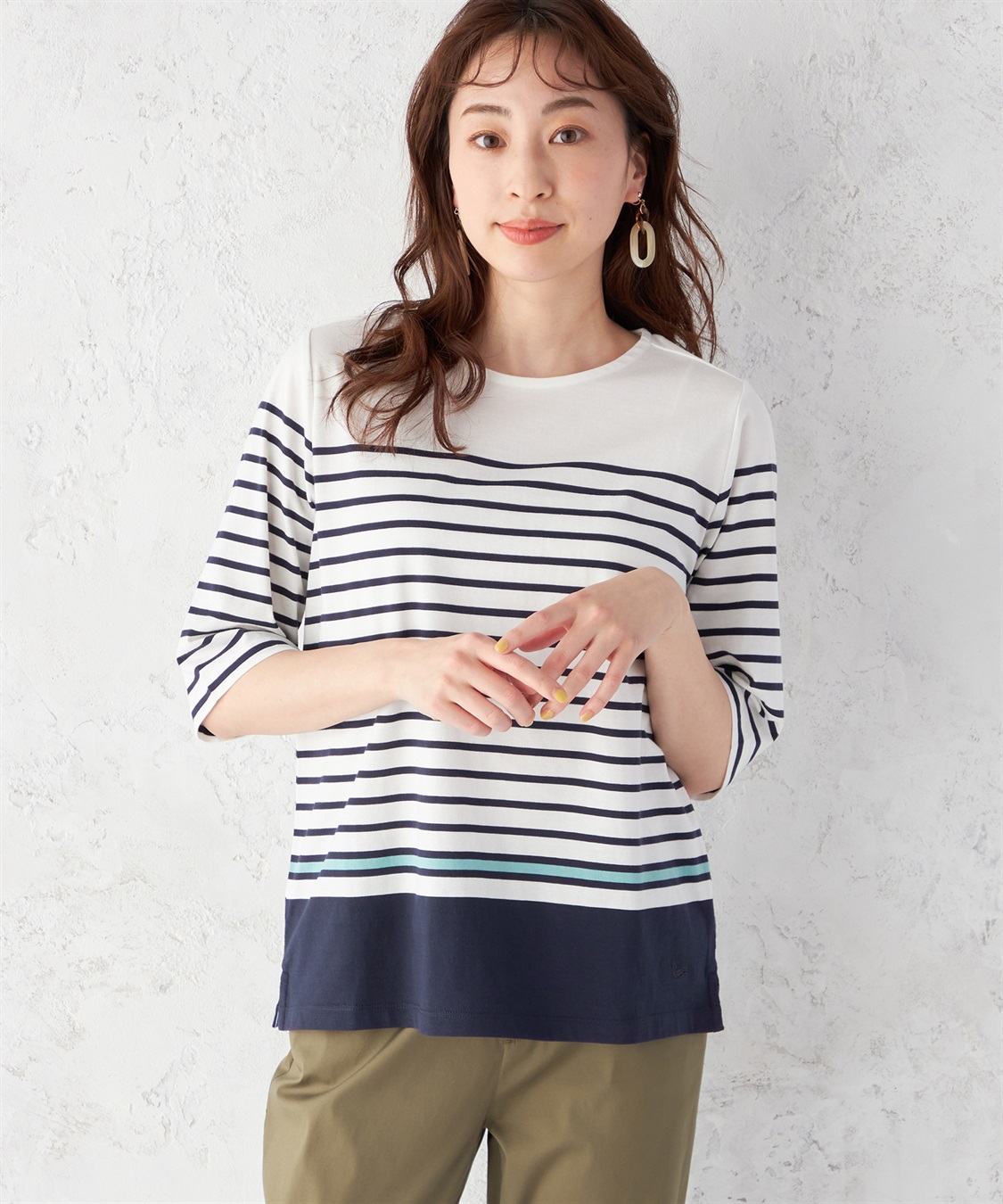 DECOY 【接触冷感】パネルボーダープルオーバー_variation_2