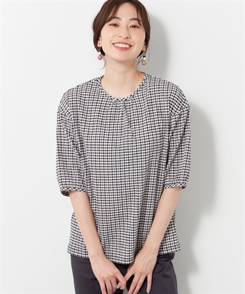 DECOY ギンガムシャーリングプルオーバー_variationthumb_1