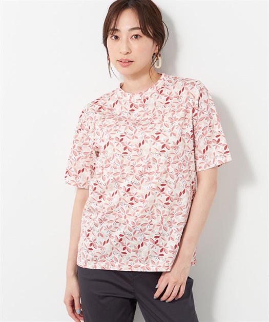 フラワープリントTシャツ DECOY｜クロスプラス公式通販サイト