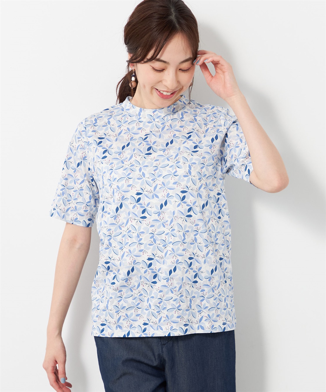 DECOY フラワープリントTシャツ_variation_2