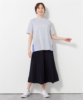 DECOY 【接触冷感】【UV対策】ひやさらボーダーTシャツ_variationthumb_2