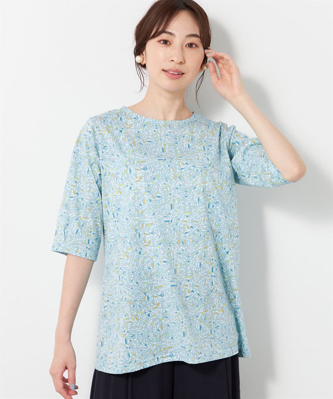 DECOY 【接触冷感】【UV対策】ひやさらプリントプルオーバー_variation_2