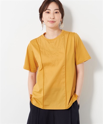 DECOY 【接触冷感】ひやさら刺繍切替プルオーバー_variationthumb_1