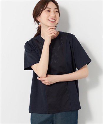 DECOY 【接触冷感】ひやさら刺繍切替プルオーバー_variationthumb_3