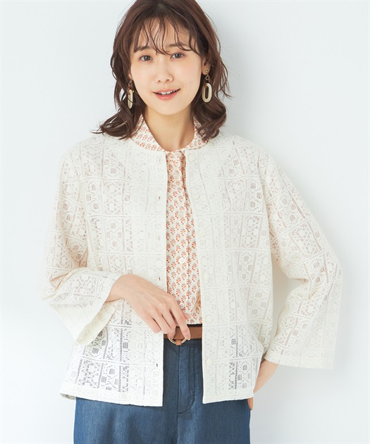 Drawer レース カーディガン Drawer レース カーディガン