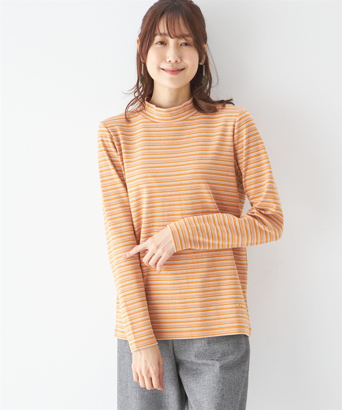 DECOY オーガニックコットンスムースマルチボーダープルオーバー_variation_1