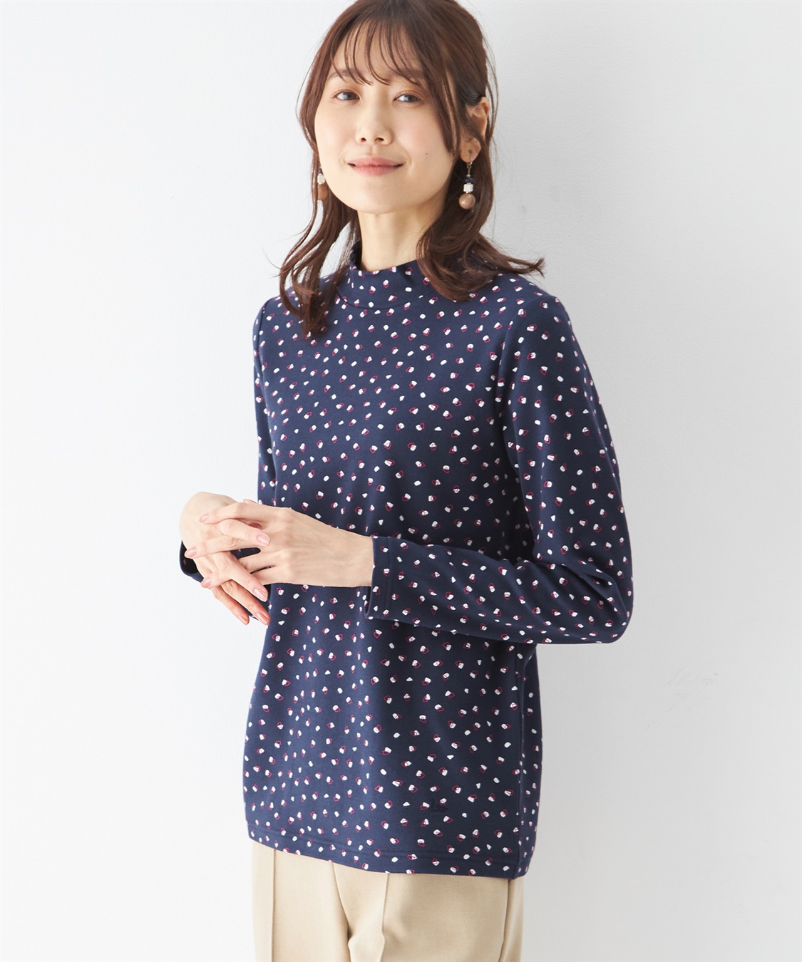 DECOY オーガニックコットンスムースプリントプルオーバー_variation_2