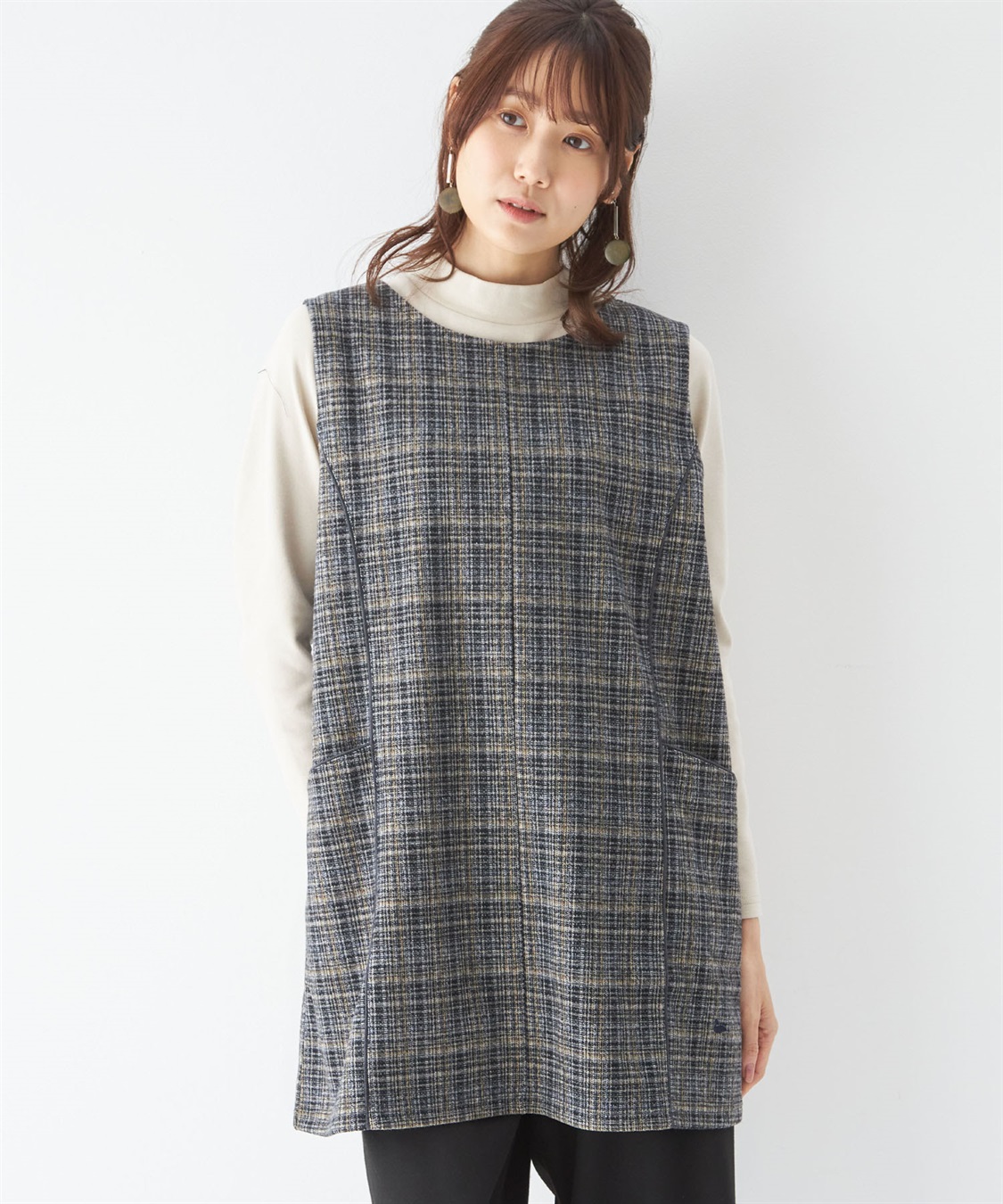 DECOY ツイードジャンパードレス_variation_2