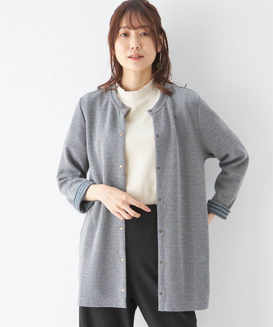 Wフェイスカーディガン DECOY｜クロスプラス公式通販サイト