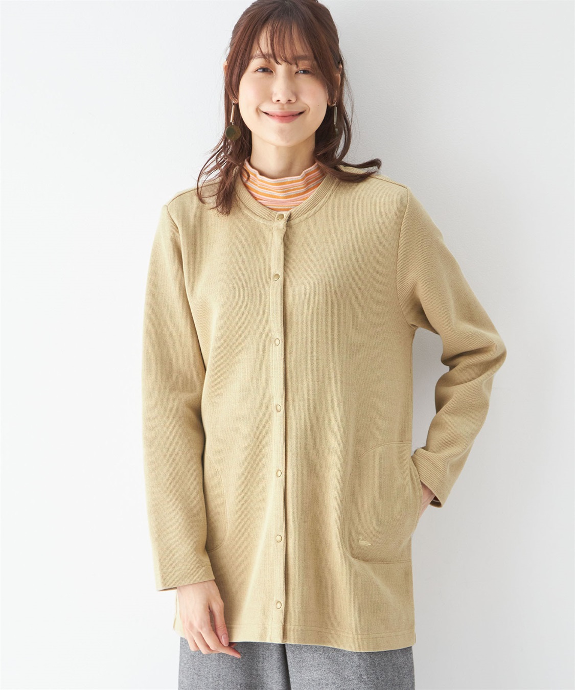 Wフェイスカーディガン DECOY｜クロスプラス公式通販サイト