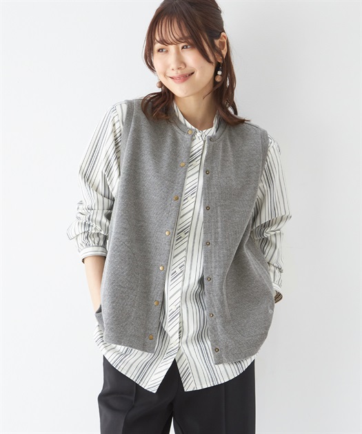 ANN DEMEULEMEESTER 2012SS スナップボタンベストXS ANN DEMEULEMEESTER 2012SS スナップボタンベストXS