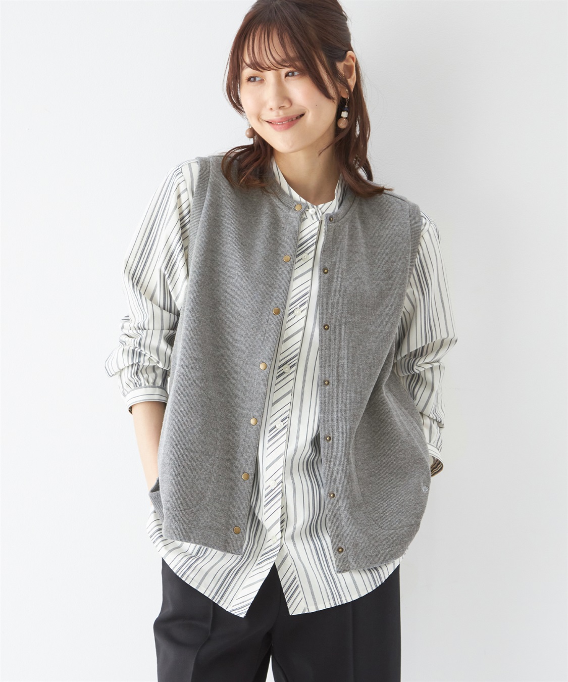 DECOY Wフェイススナップボタンベスト_variation_1