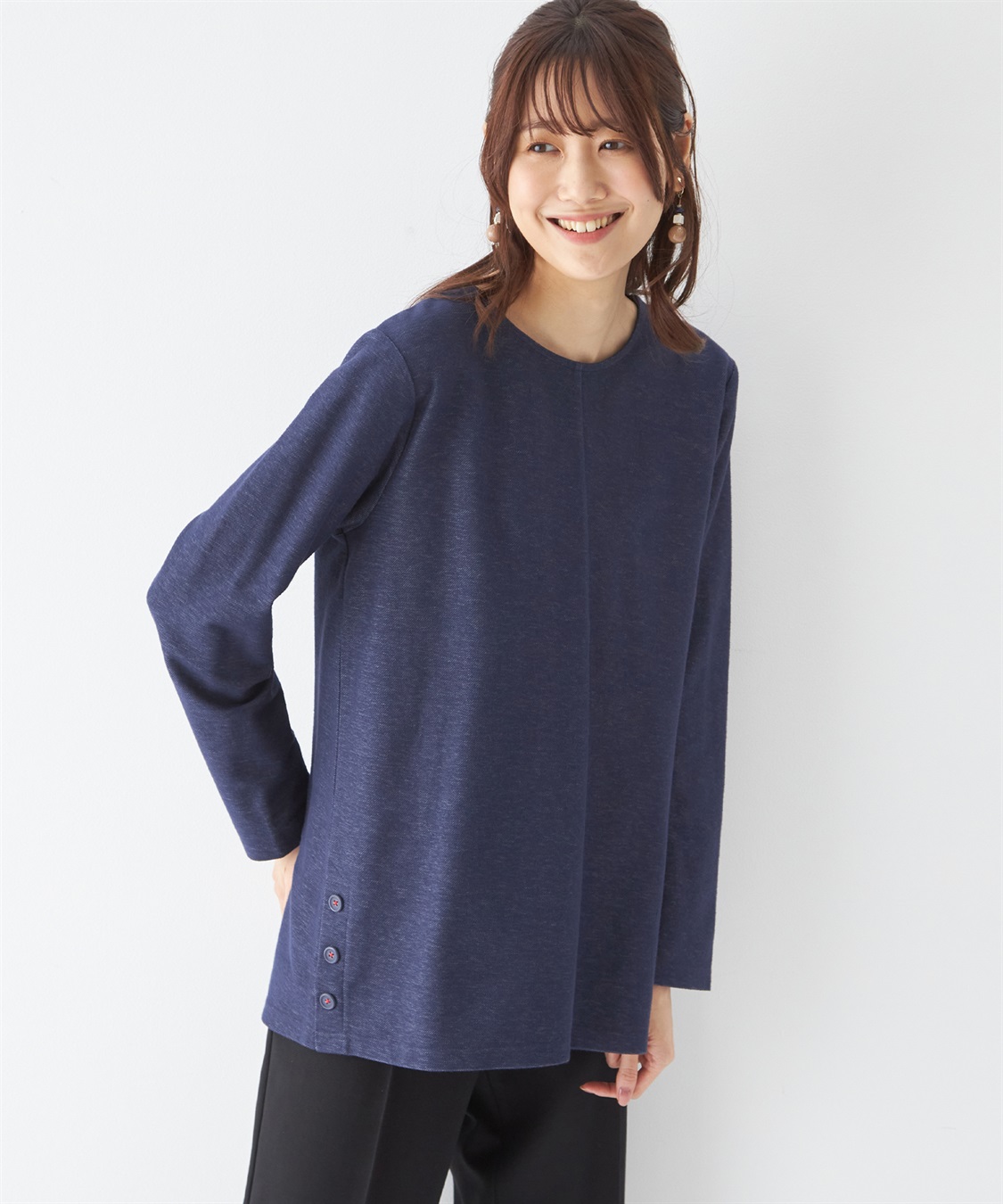 DECOY カットデニムチュニックプルオーバー_variation_1
