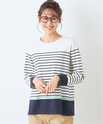 DECOY パネルボーダーTシャツ_variationthumb_3