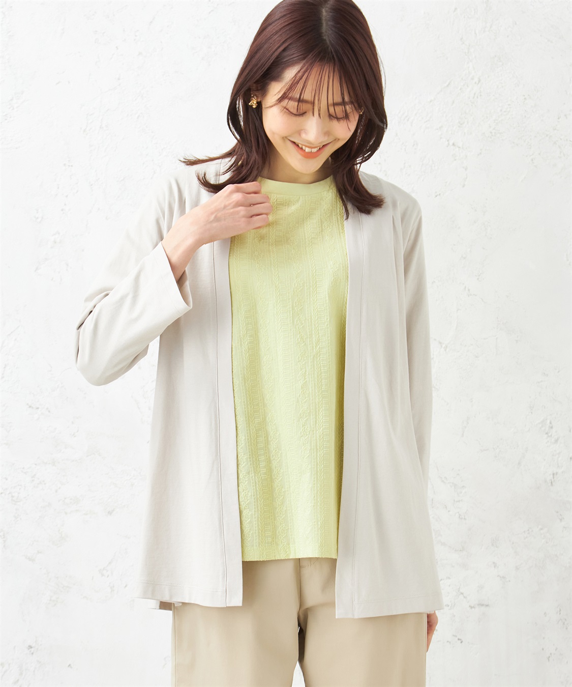 DECOY シルケットコットンカーディガン_main