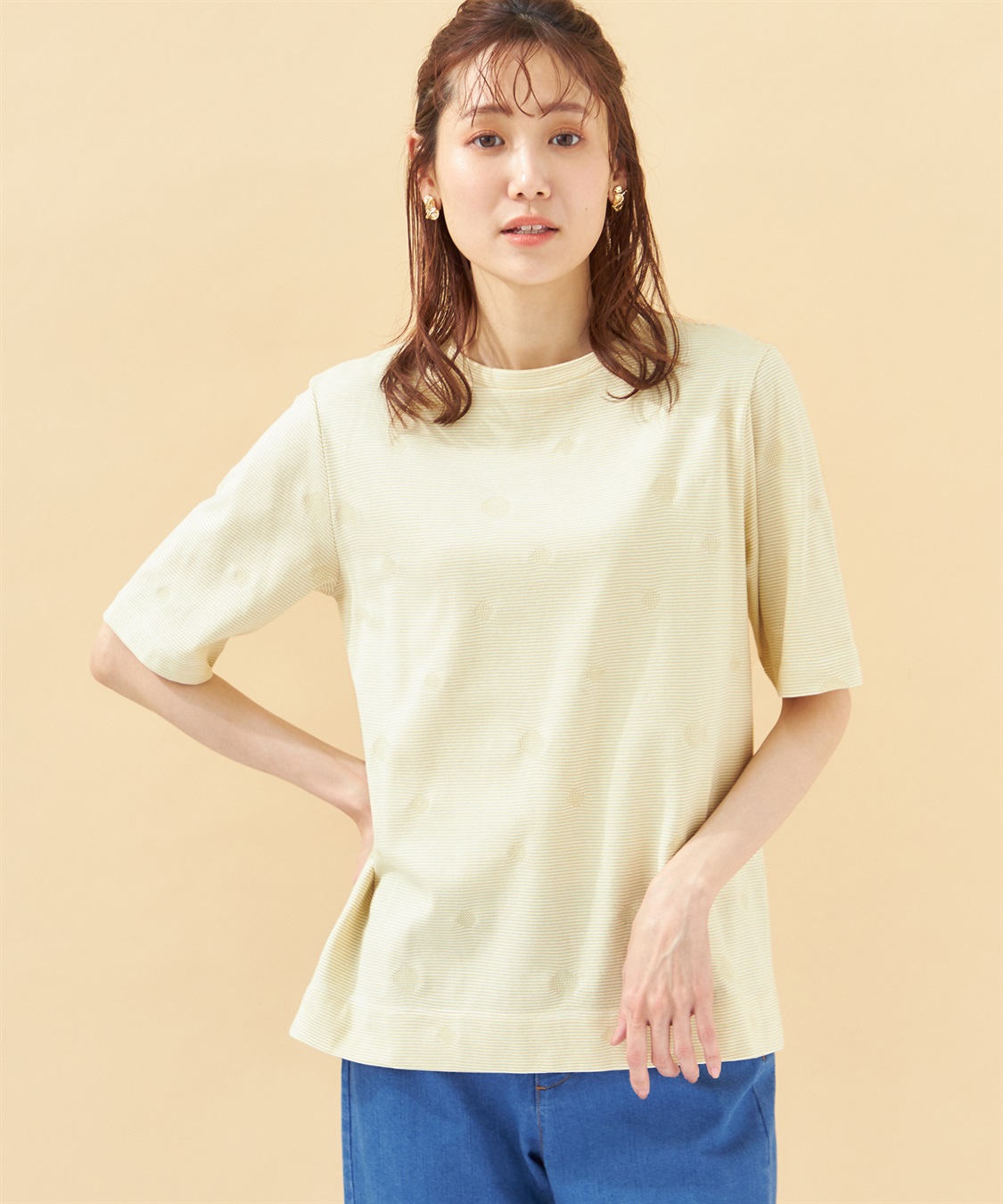 【デコイ】デコイ DECOY 刺しゅう切替Tシャツ 接触冷感】ひやさら刺繍切替プルオーバー DECOY｜クロスプラス