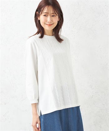 DECOY 刺しゅう切替プルオーバー_variationthumb_1