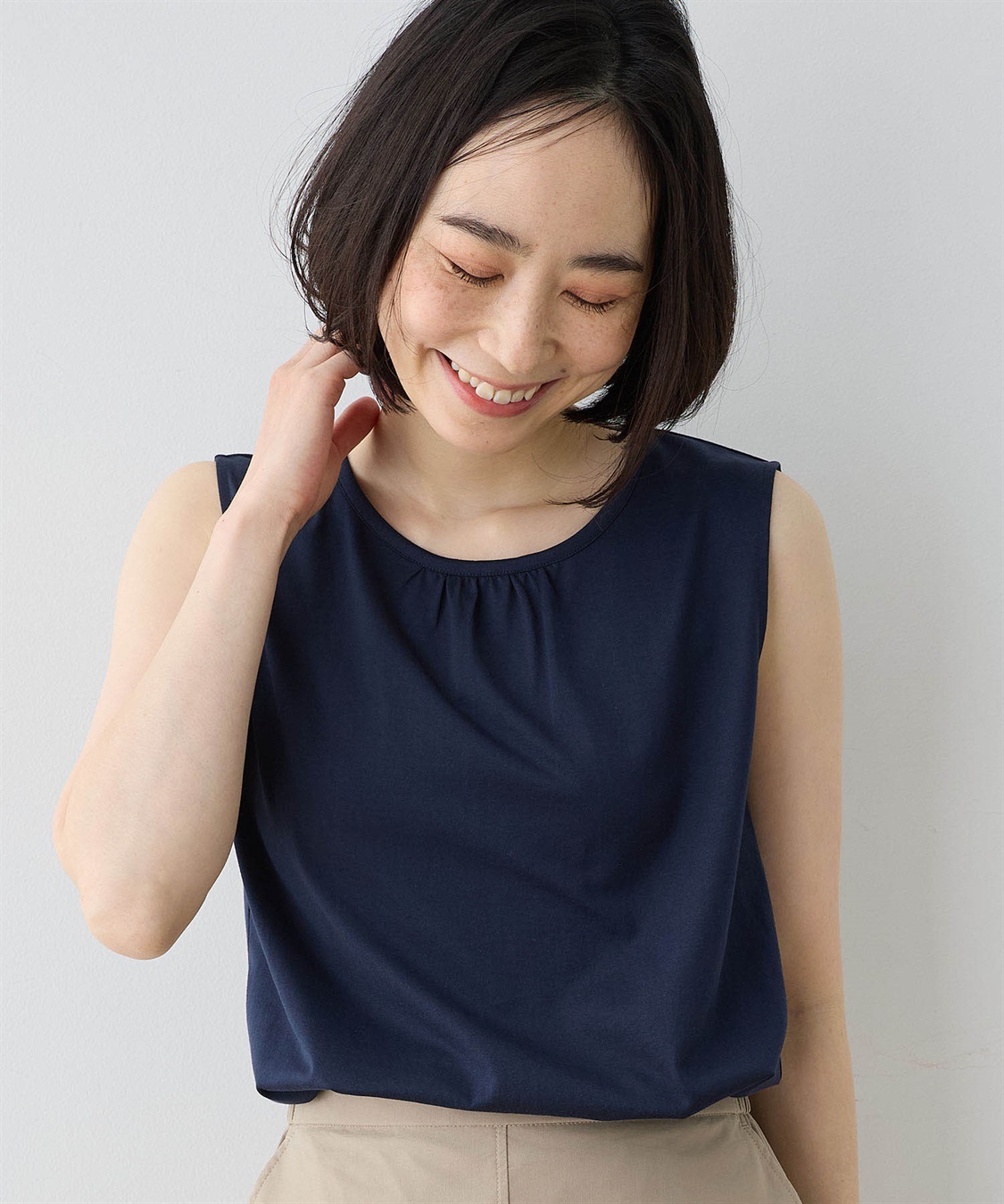 DECOY 【ひやさらコットン】【UVカット】クルーネックタンクトップ_variation_4