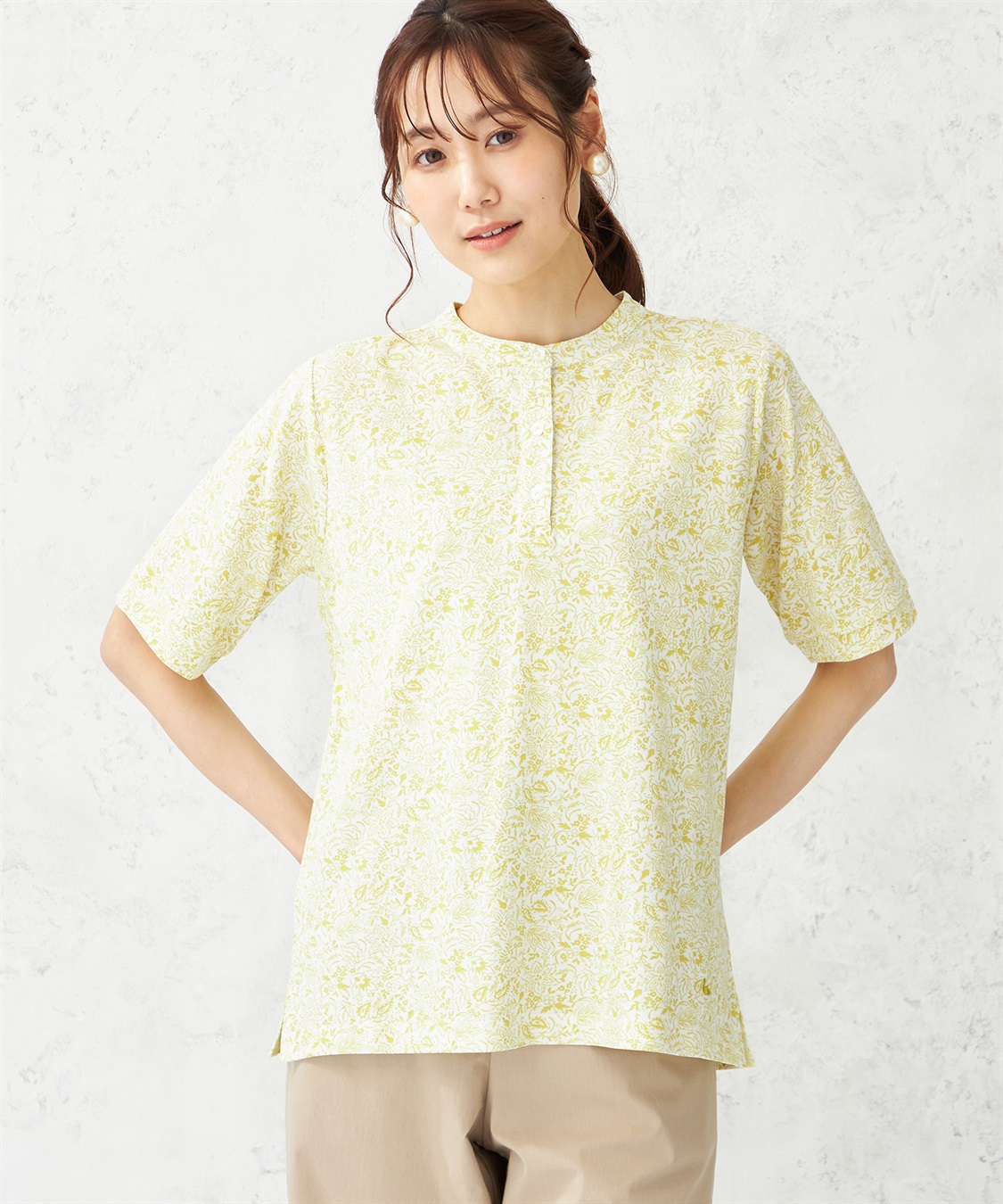 PICONE CLUB 半袖プルオーバー UVカット イエロー 冷感・UVカット】ひやさらカノコプルオーバー DECOY｜クロスプラス公式