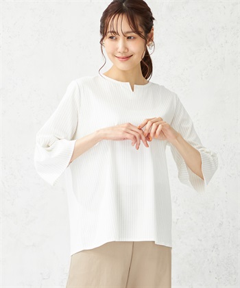 DECOY 【冷感・UVカット】ひやさらギャザースリーブプルオーバー_variationthumb_1