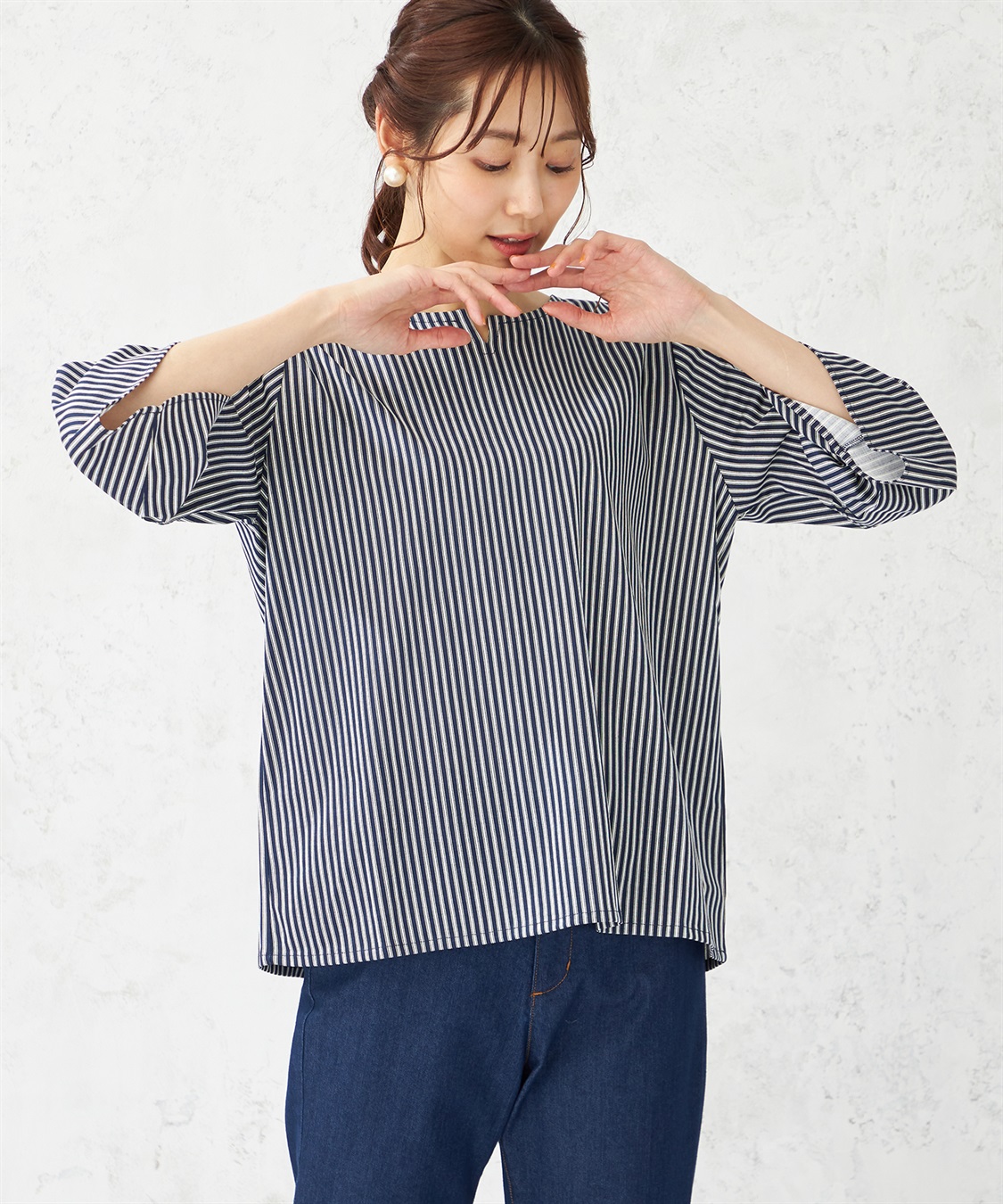 DECOY 【冷感・UVカット】ひやさらギャザースリーブプルオーバー_variation_3