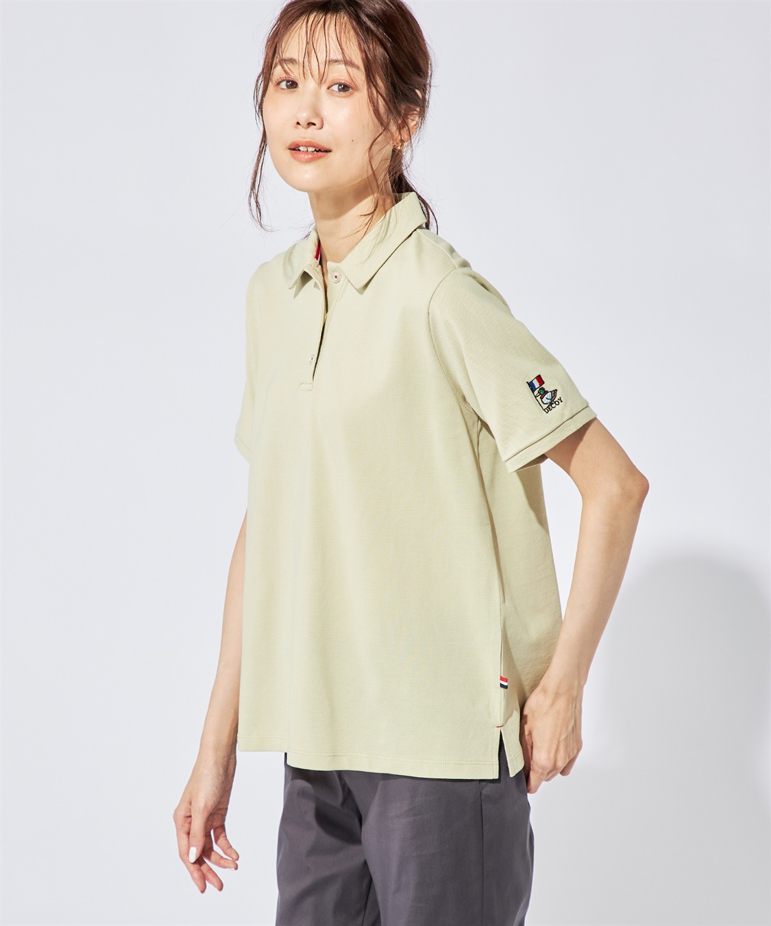 DECOY 【接触冷感】コイくん刺しゅうポロシャツ_variation_2