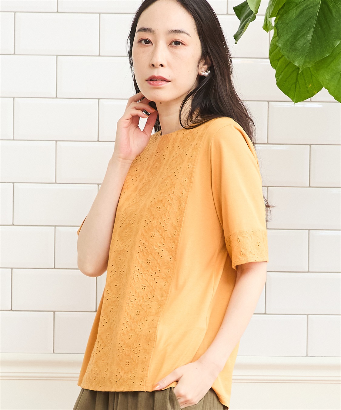 DECOY ひやさら切替Tシャツ_main