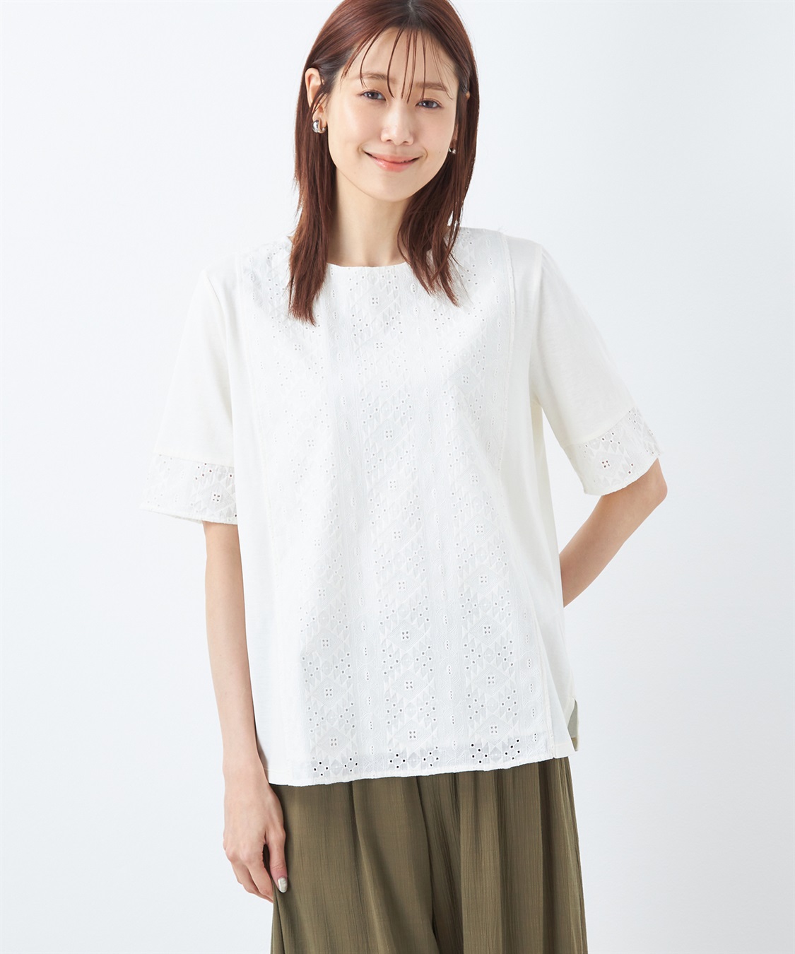 DECOY ひやさら切替Tシャツ_variation_1