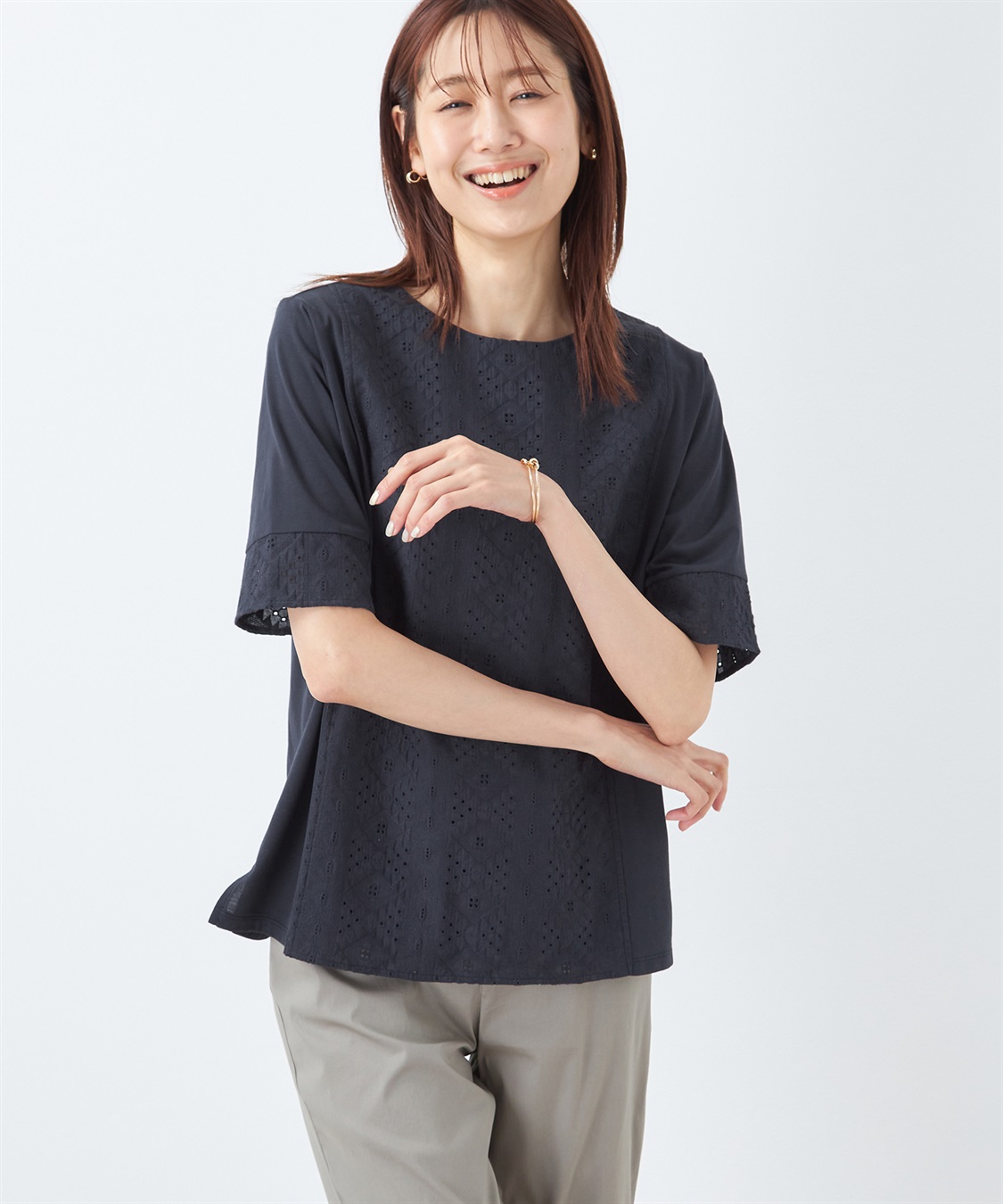 DECOY ひやさら切替Tシャツ_variation_3