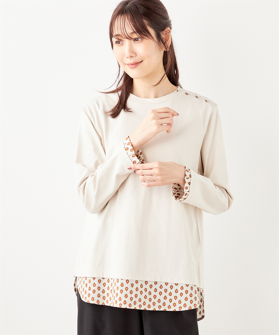 DECOY レゾリヴァードレイヤード風プルオーバー_main