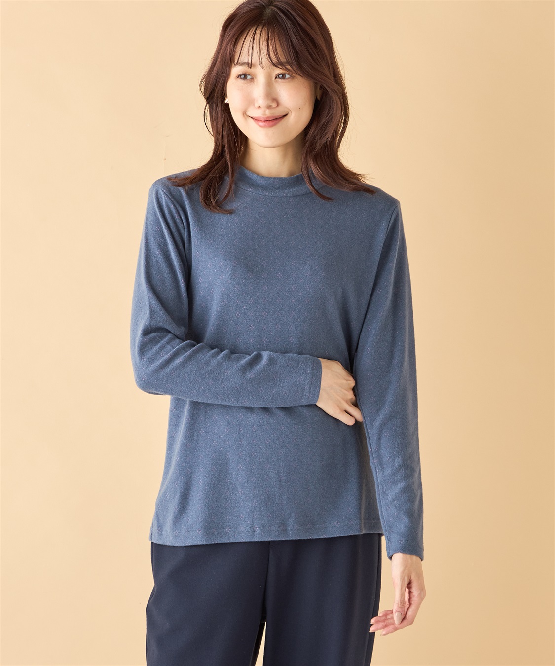 DECOY シアバタージャガードハイネックプルオーバー_variation_2