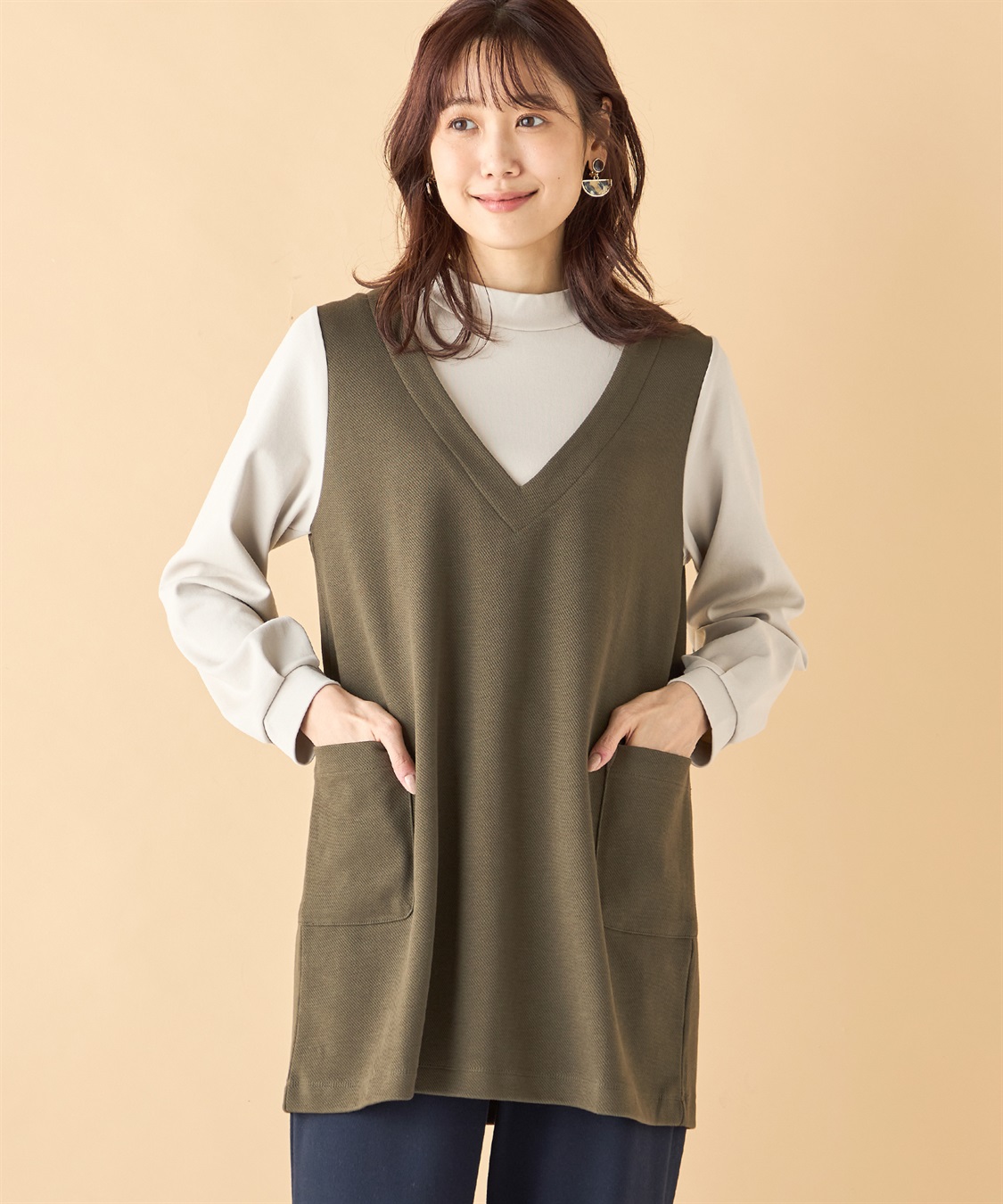 DECOY レイヤードライクチュニックプルオーバー_main