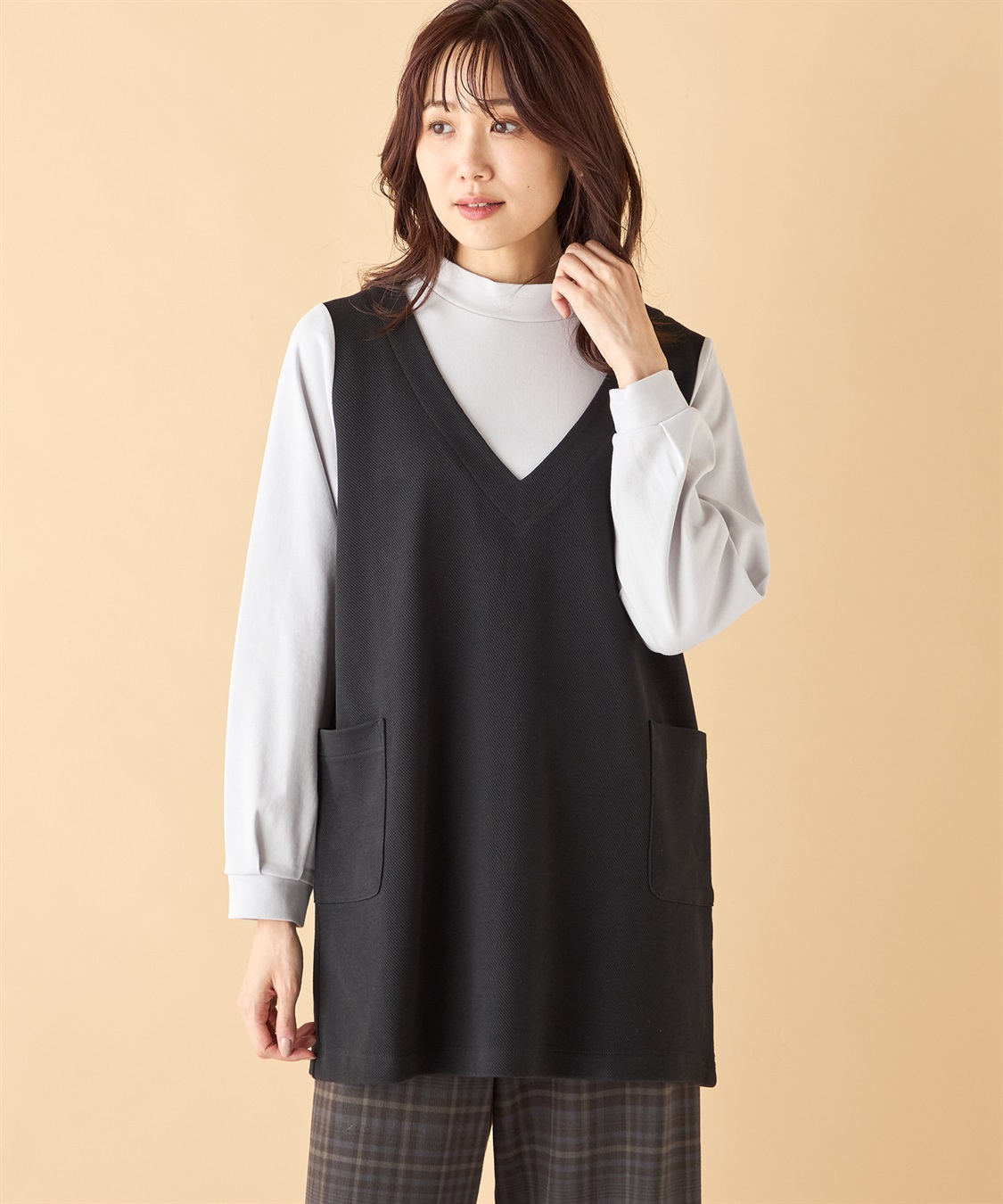 DECOY レイヤードライクチュニックプルオーバー_variation_1