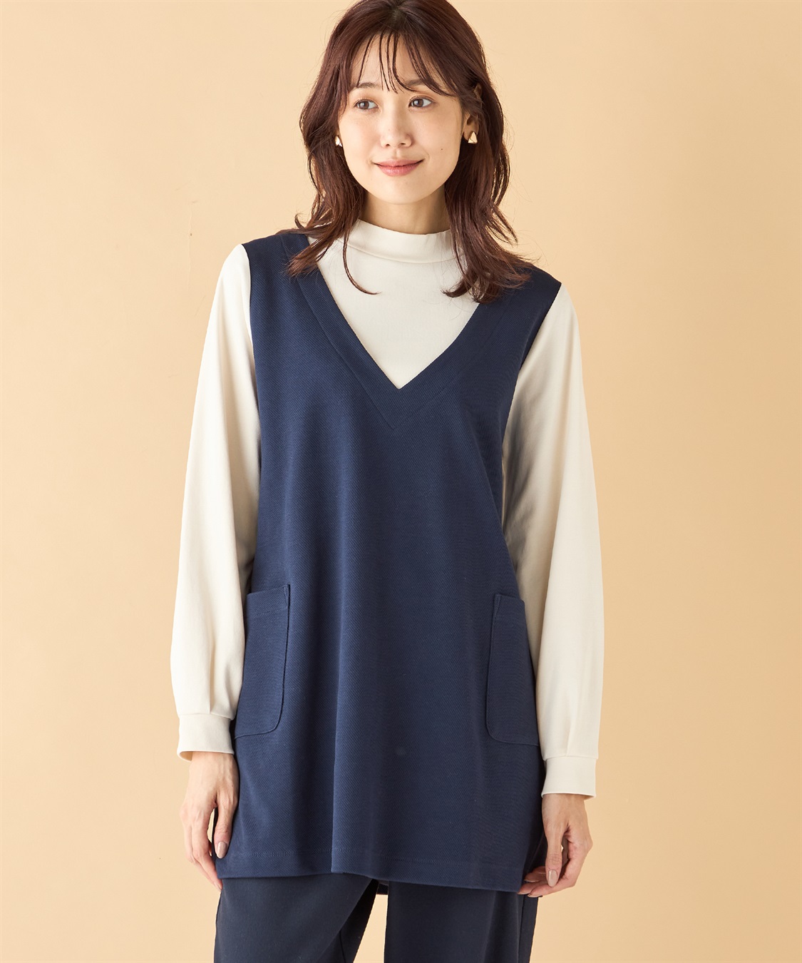 DECOY レイヤードライクチュニックプルオーバー_variation_3