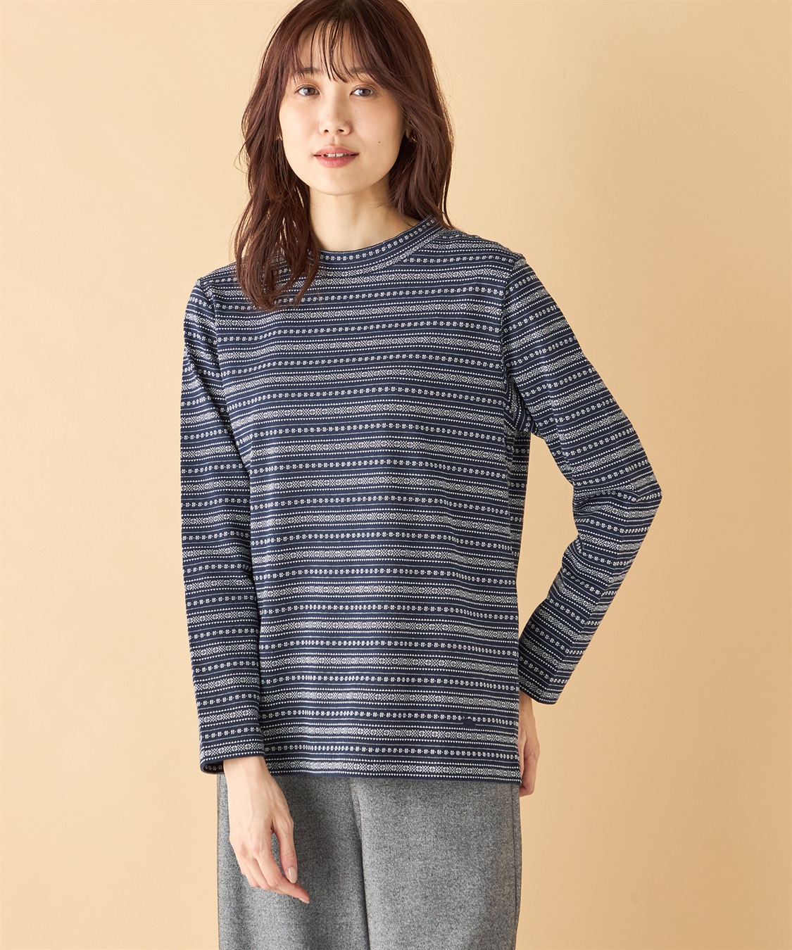 DECOY ジャガードボーダーハイネック_variation_3