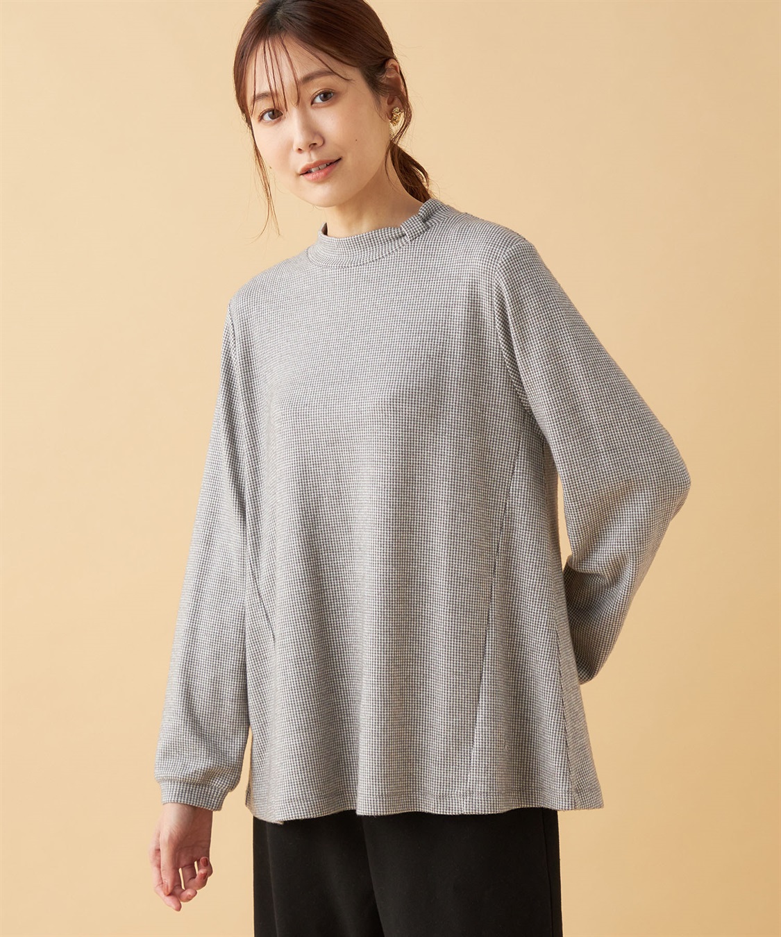 DECOY チェックジャガードプルオーバー_variation_1