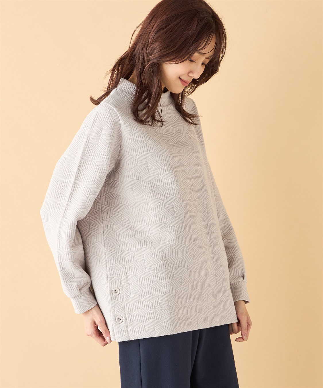 DECOY ふくれジャガードプルオーバー_variation_2