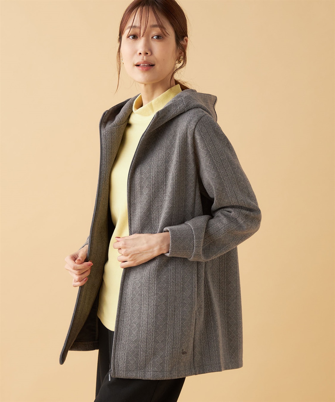 ふくれジャガードジップパーカー DECOY｜クロスプラス公式通販サイト