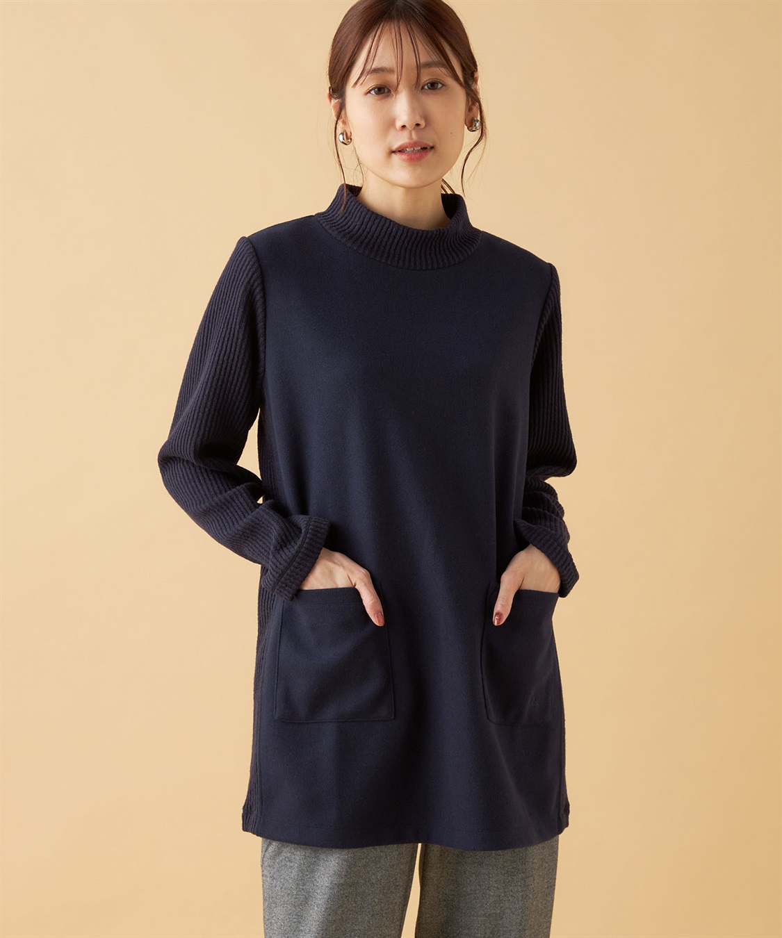 DECOY ウーレット切替チュニックプルオーバー_variation_3